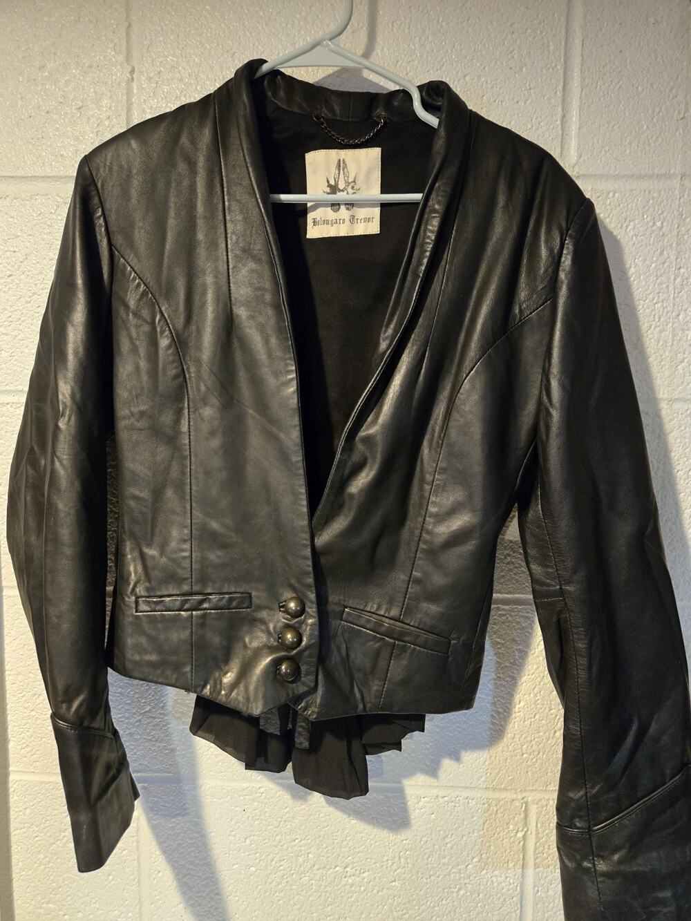 Bolougaru Trevor Leather Womens Jacket Size 14 L Used Good Condition